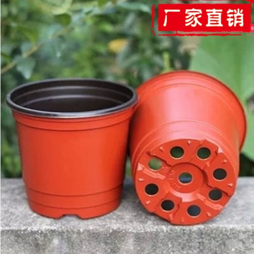 Two-color plastic disposable flowerpot
