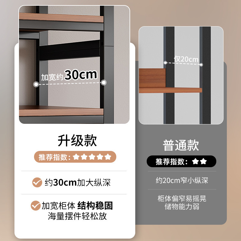 Estante de almacenamiento de agujeros laterales Estante de almacenamiento multicapa de productos de exhibición Gabinete de exhibición de tabaco y vino de supermercado puerta de cinta de estante de isla media