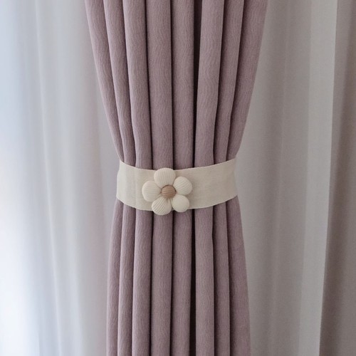 Korean cartoon bear flowers curtain tie decoration children's room mosquito net drawstring curtain buckle tie rope tie