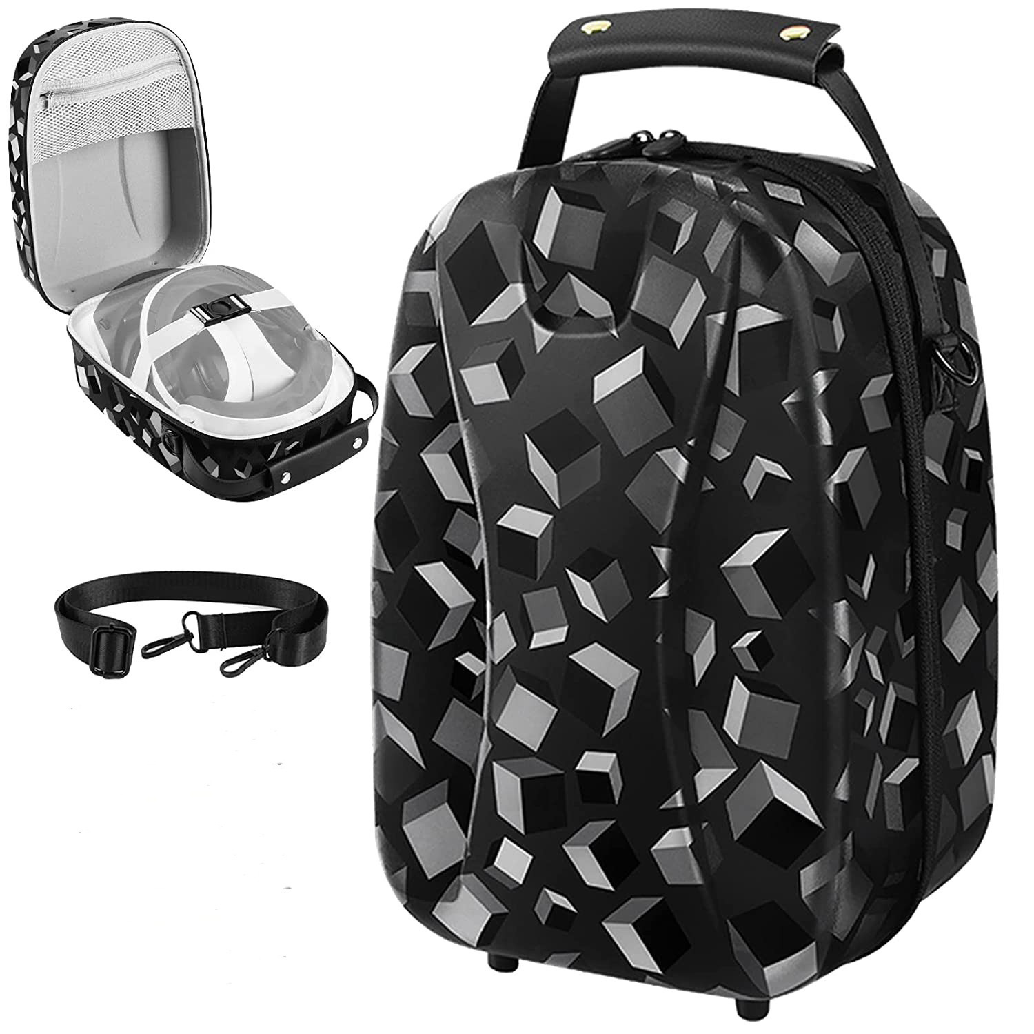 适用于PS5VR2眼镜收纳包 硬壳防水手提vr眼镜保护包旅行eva收纳包