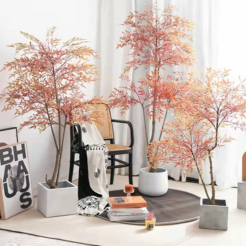 Nórdico paraíso pájaro bonsai salón decoración falso árbol Qin Ye Rong simulación planta maceta planta de simulación al por mayor