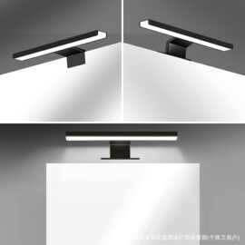 卫浴柜镜前灯夹镜灯铝材防水防雾浴室卫生间梳妆台镜柜灯化妆灯铁