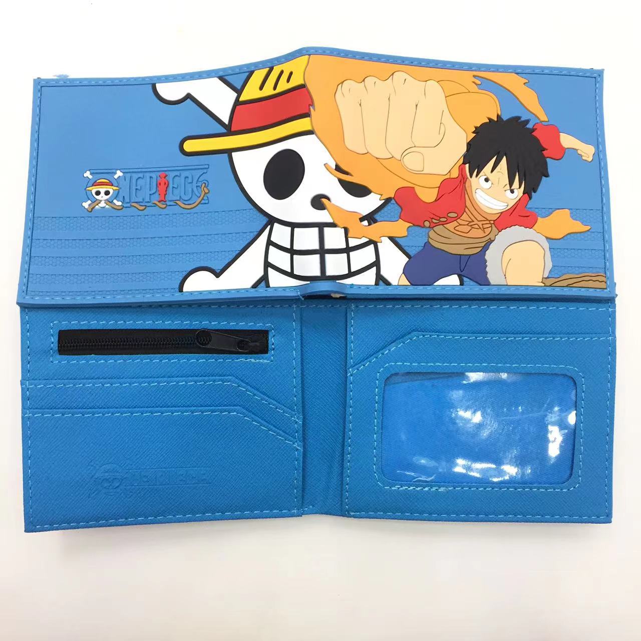 Monedero periférico One Piece One Piece Nikalufei Sauron Sanji estudiante dibujos animados hombres y mujeres tarjetero corto cartera