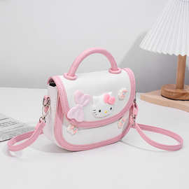 可爱猫少女手提马鞍包2025韩国ins时尚单肩小众搭女包卡通女孩