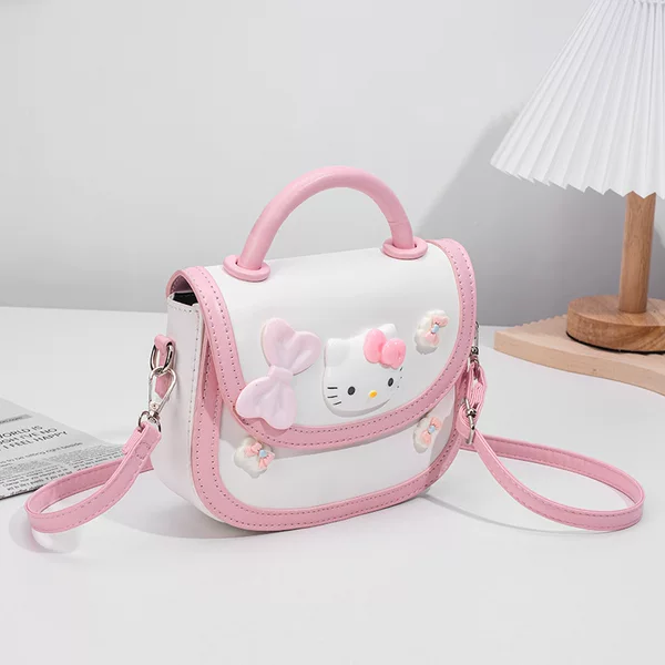 Cute Cat Girl Handbag Saddle Bag 2026 Korean Ins Fashion Single Shoulder Niche Style Cartoon Girl Bag