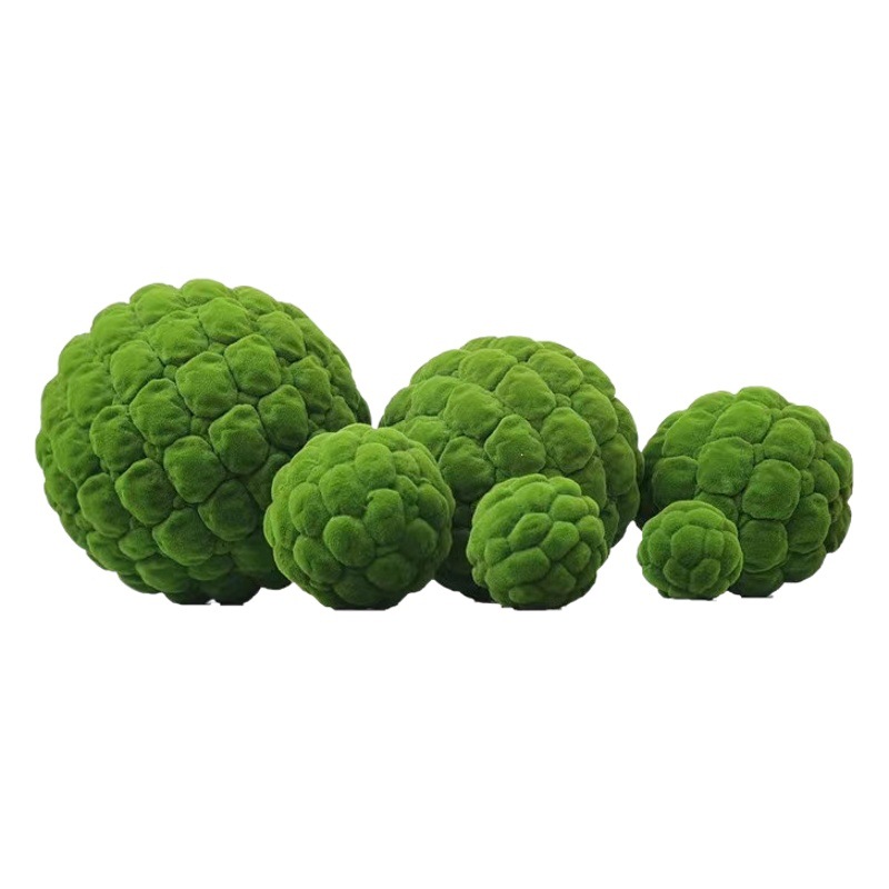 Bola de musgo artificial bola verde Bola de musgo artificial micro paisaje decoración edificio decoración adornos de techo