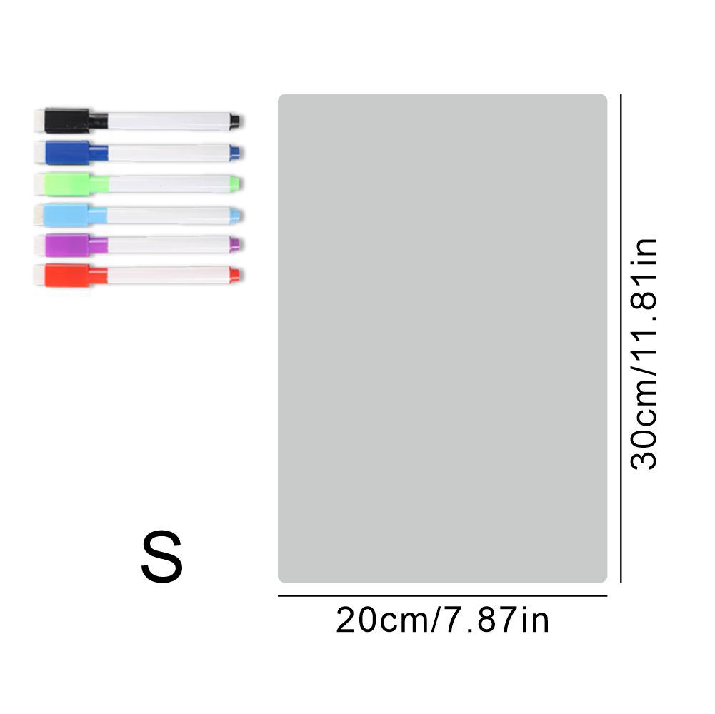 Transfronterizo nuevo tablero magnético tridimensional tablero de mensajes acrílico transparente Tabla de horarios borrable Oficina aula refrigerador pegatinas