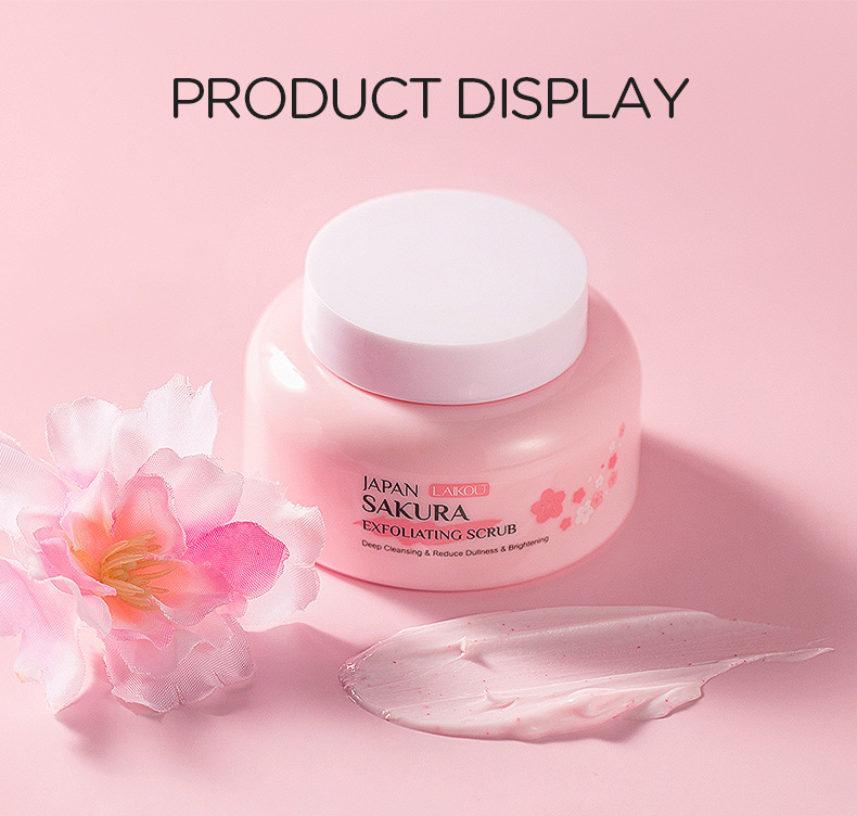 Wholesale of cross-border Laicome Japanese Cherry Blossom Scrub 100g Body Exfoliating, Hydrating and Moisturizing Cream undefined