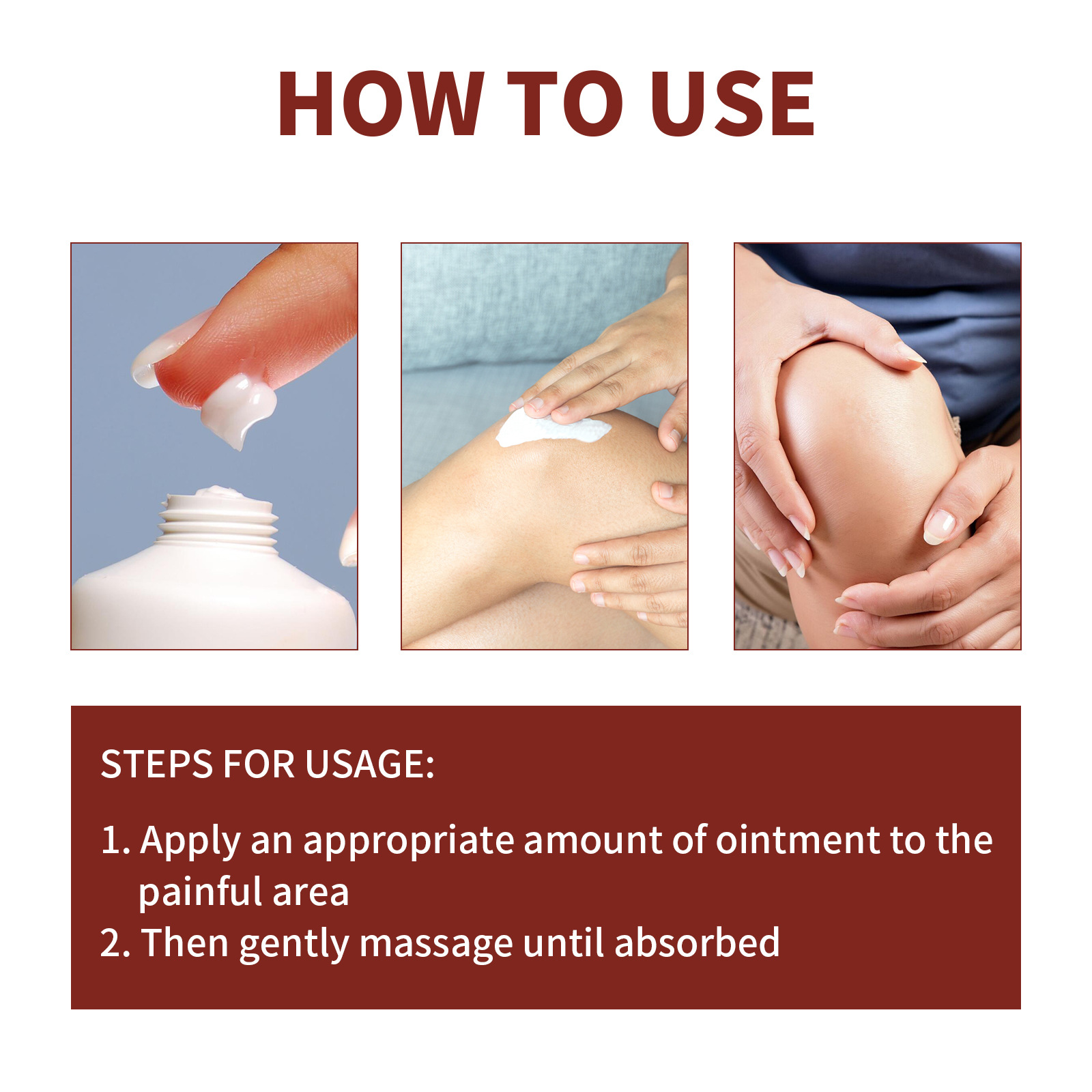 EELHOE Relieve Cervical, Lumbar, Knee Joint Muscle and Bone Pain Body Massage Care Cream_voghion.com