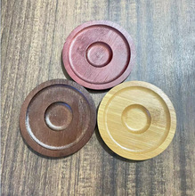 创意竹制转转杯杯垫网红旋转不倒翁杯杯垫家用杯托多功能底座通用