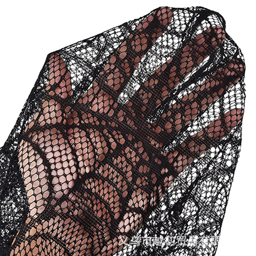 European and American Halloween table flag and tablecloth set, black lace spider web tablecloth, table flag cloth, fireplace cloth