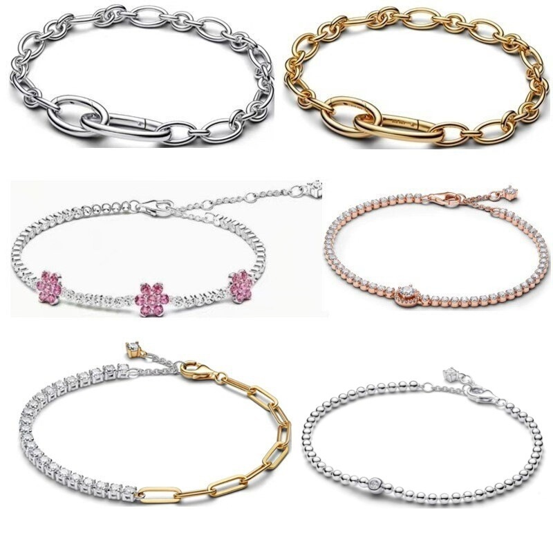 Pan's New White Copper Silver-Plated Me Series Bracelet, Smooth Surface Bracelet, Basic Bracelet, Cross-Border Supply Pan's New White Copper Silver-Plated Me Series Bracelet, Smooth Surface Bracelet, Basic Bracelet, Cross-Border Supply
