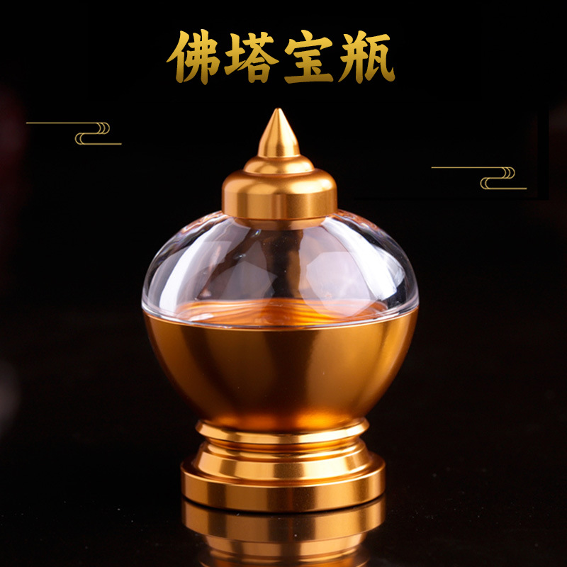 Acrylic crystal reliquary pagoda treasure vase for Buddha offering tower filling saffron relics vajra sand reliquary pagoda Bodhi pagoda home use