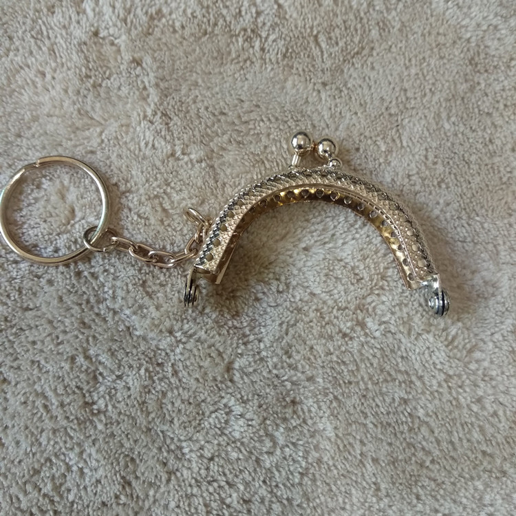 DIY毛线手工包配件银色半圆方形口金材料配件包链口金