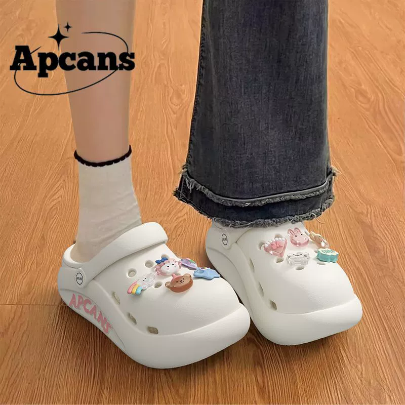 Сабо Apcans на толстой подошве, женская верхняя одежда, лето 2025, противоскользящие сандалии из ЭВА с поддержкой свода стопы, не утомляющие ноги