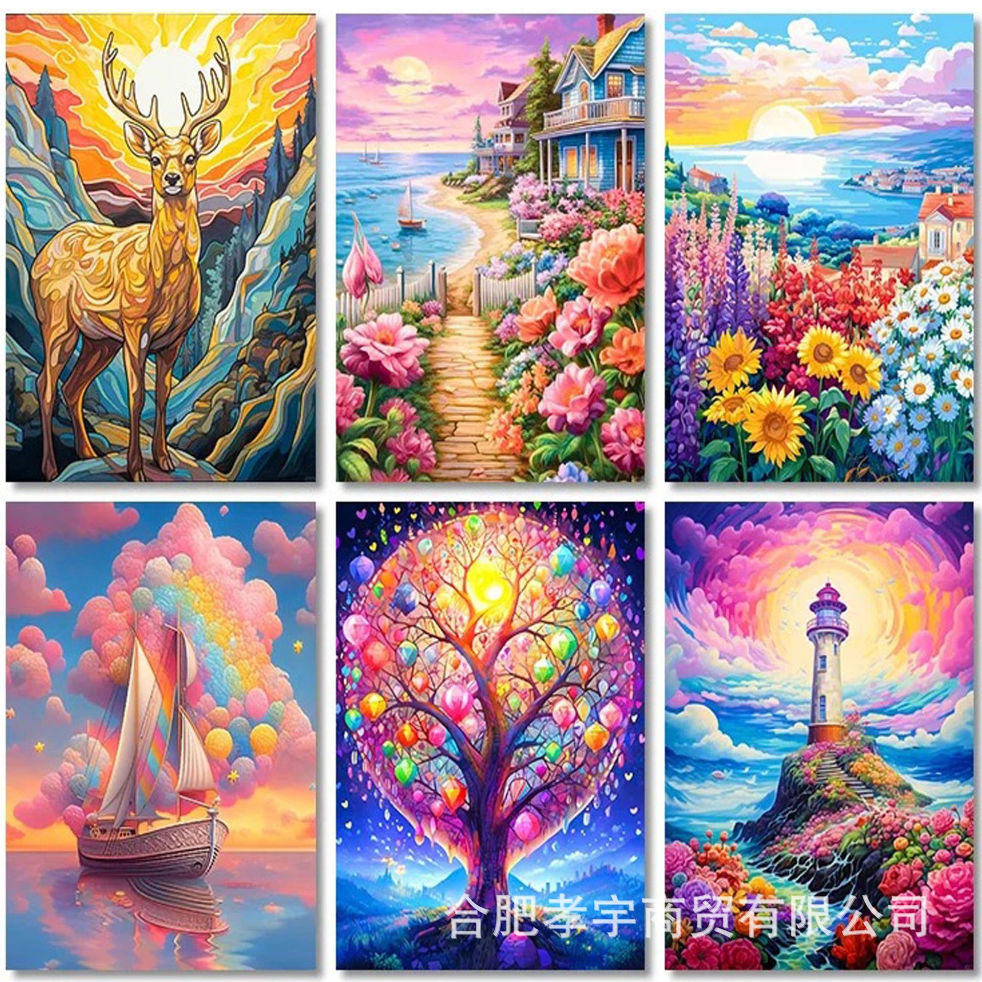 Pintura de Diamantes 5D DIY, Diamantes Redondos y Cuadrados, Diseño de Flores y Animales, Decoración para Sala de Estar o Estudio, Pintura de Diamantes Hecha a Mano