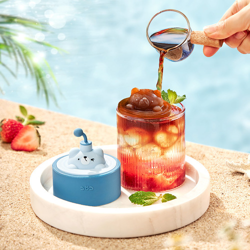 Ice cube mold silicone ice box food grade food supplement freezer refrigerator ice tray household ice cream mold with lid