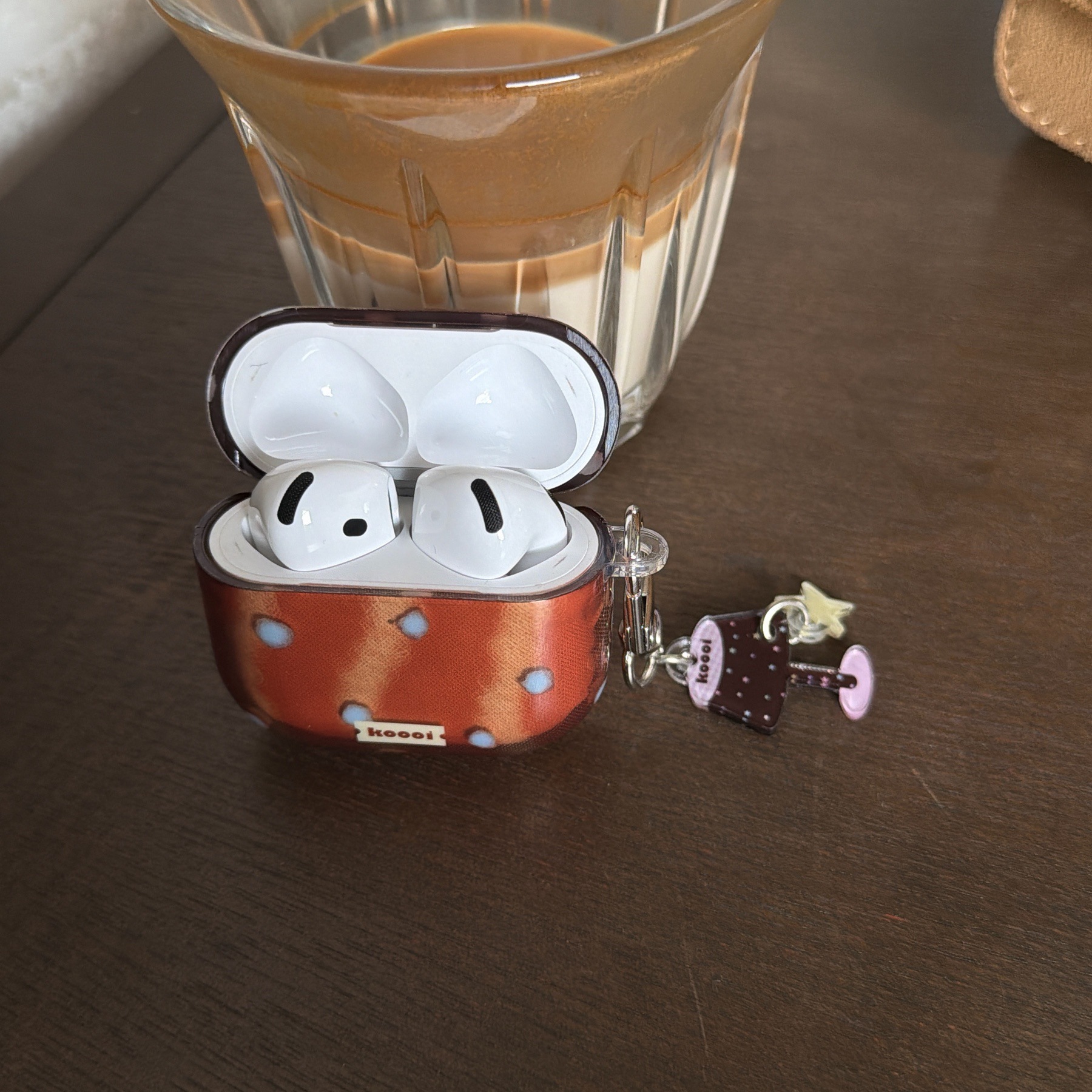 Niche Brown Wave Point para AirPods Pro1 generación 2 funda de auriculares nueva 3 / 4 lámpara de mesa colgante Pro2 nueva 4