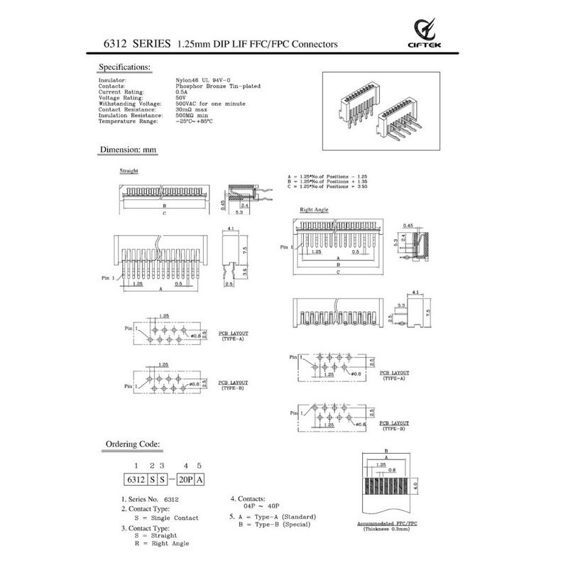 Ӧ1.25mm26оFPC 180Ȳοٱƽ