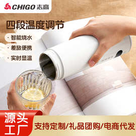 志高烧水杯电热水杯小型便携式旅行加热杯办公室烧水壶迷你保温杯
