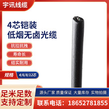 4芯铠装低烟无卤光缆芯光缆GYTS通信光纤线36芯室外铠装单模光缆