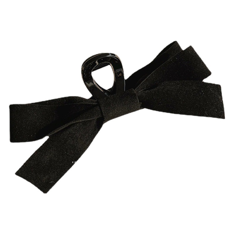 Hepburn Estilo negro arco clip de las mujeres grandes de alto grado updo horquilla en línea espalda tiburón clip tocado