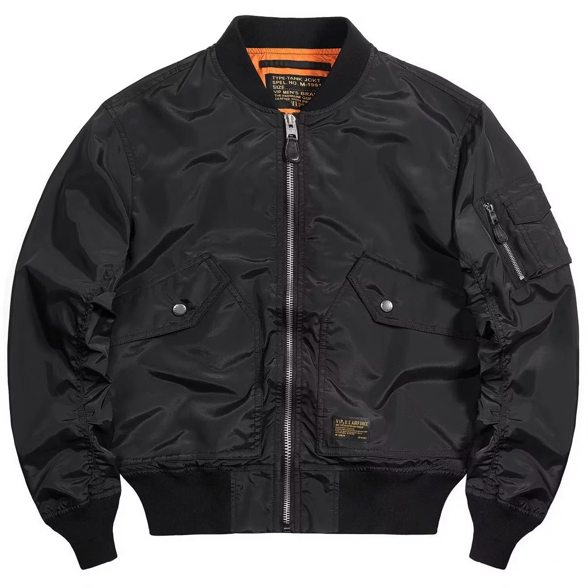Winter retro baseball men's down jacket, American style