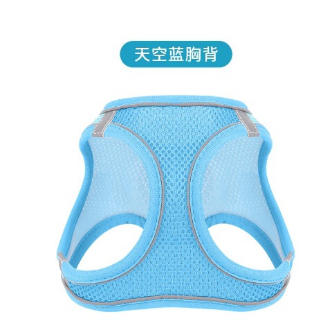 Nuevos productos transfronterizos para mascotas tipo chaleco correa para el pecho para mascotas transpirable reflectante correa para perros gato cuerda para pasear perros image 19