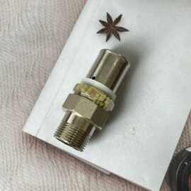 地暖管卡压接头4分 6分1寸等径异径直接弯头卡压式铝塑管外牙活接