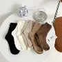 韩国春秋中筒休闲女袜