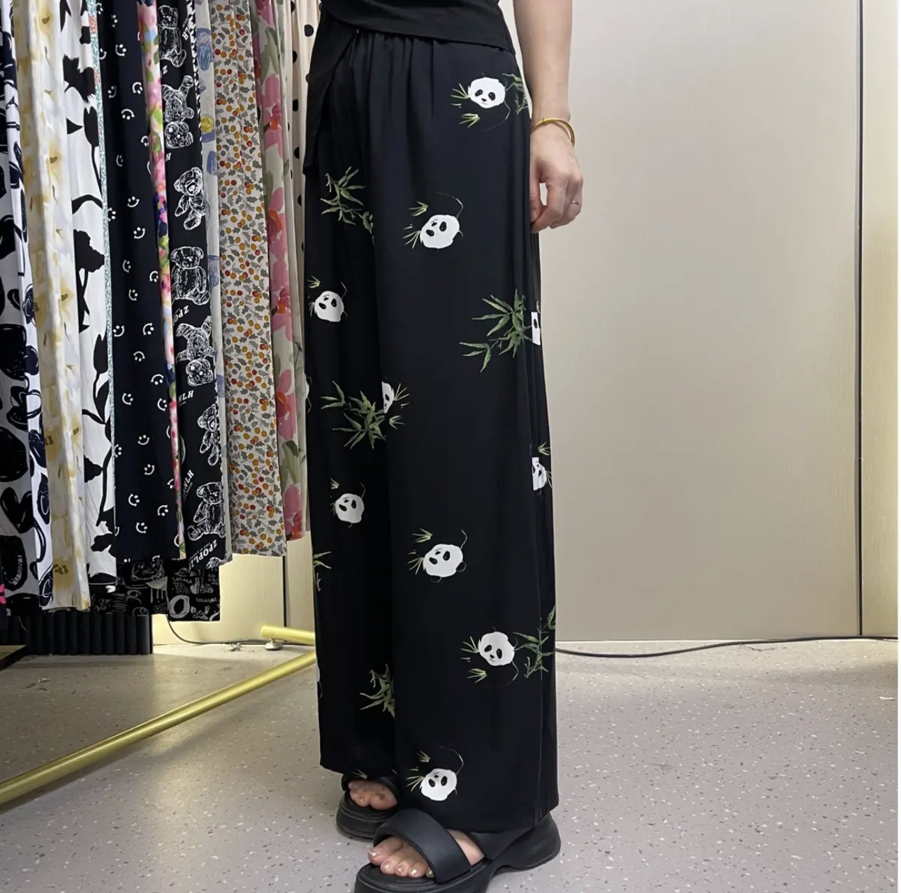 [5 días de preventa] [Pantalones de seda de algodón] Pantalones de pijama de seda de algodón para mujer