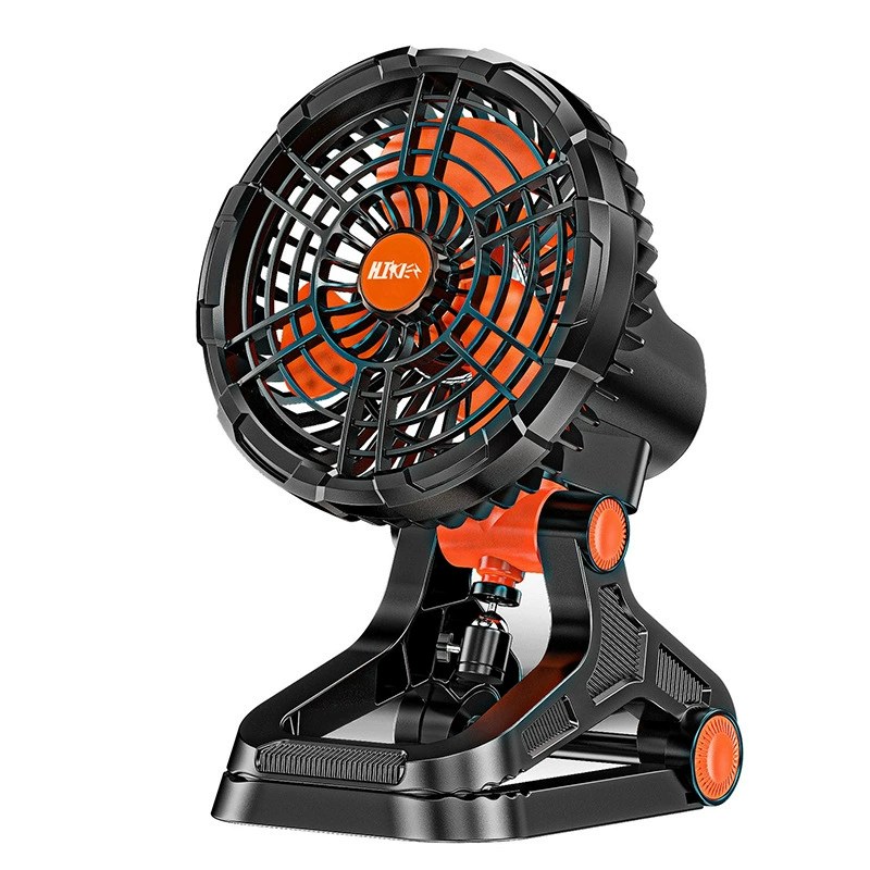 2023 новый продукт на открытом воздухе кемпинг вентилятор может быть зажат 360 °, чтобы качать головой мобильный зарядный репеллент магнитный всасывающий вентилятор