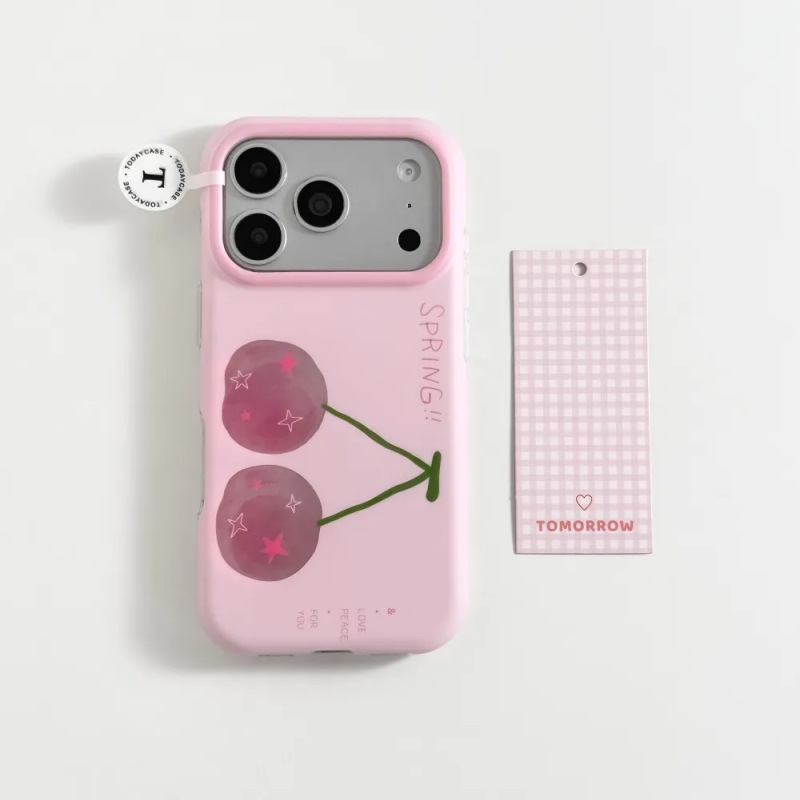 Korean-Style Foundation Star Cherry Case Suitable for Apple 18 Pro Max Phone Case, New iPhone 16 Protective Cover 17 Korean-Style Foundation Star Cherry Case Suitable for Apple 18 Pro Max Phone Case, New iPhone 16 Protective Cover 17
