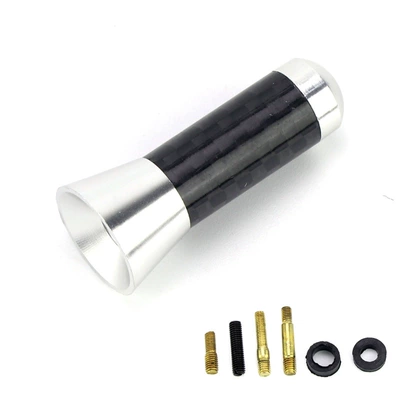 aluminum long and short antenna – vehicle antenna - 35cm-silver-op-bag