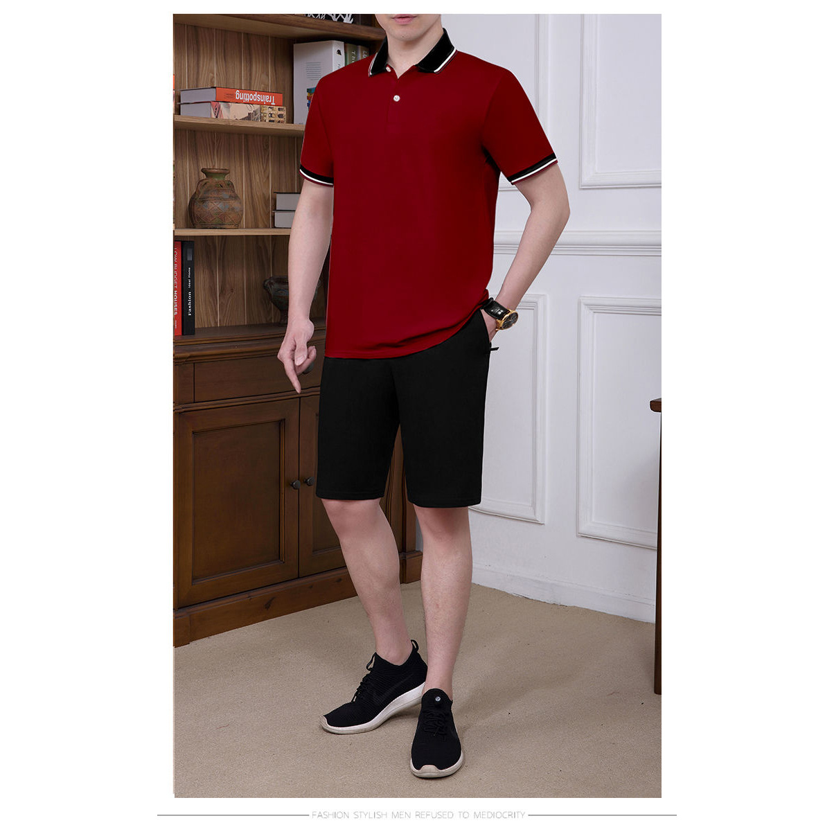 Papá camiseta de verano para hombres 2025 verano nuevo algodón de manga corta pantalones cortos de mediana edad ocio suelto juego deportivo