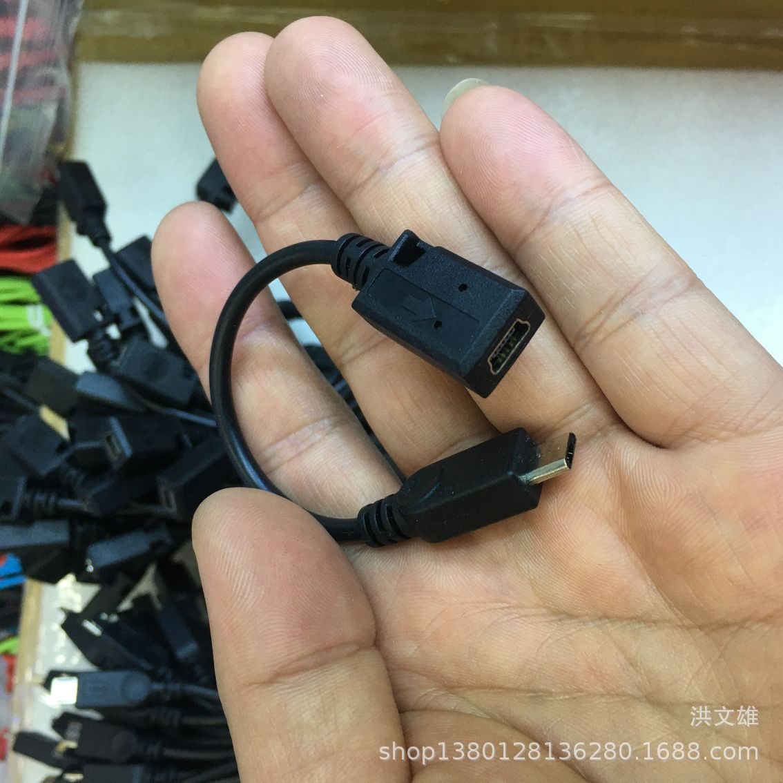 otg转接头micro5p公转mini5p母数据线通用安卓手机平板连接键盘线
