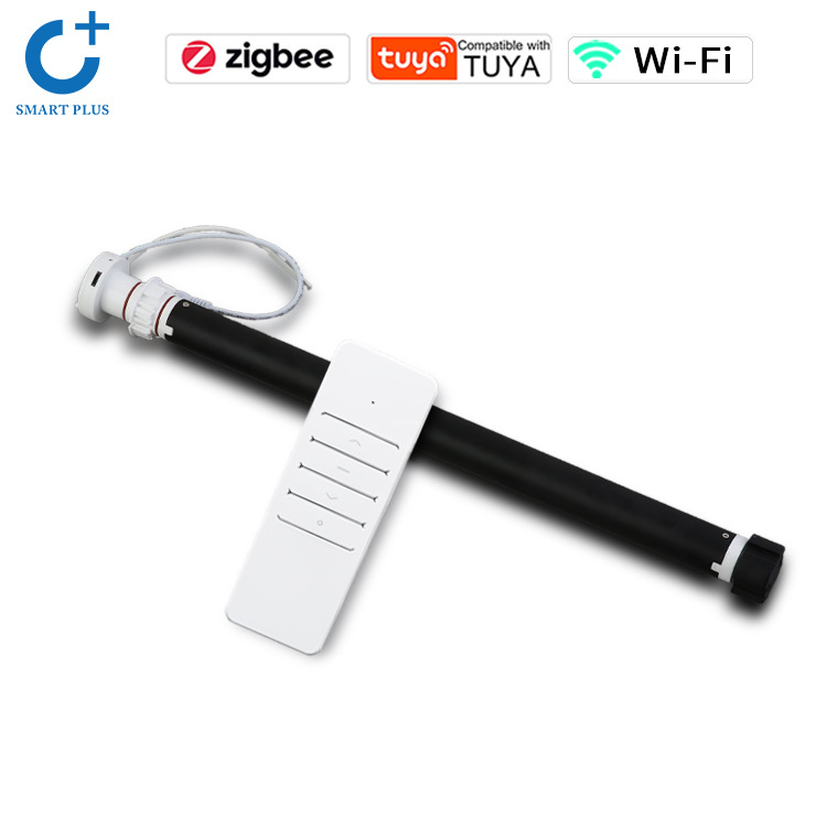 Cortina de control remoto WIFI motor tubular cortina de apertura y cierre de oficina cortina ciega veneciana graffiti Motor de cortina eléctrica inteligente