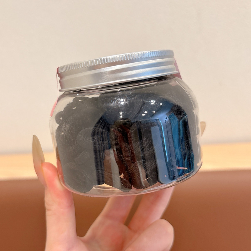 Cuerdas de cabeza de color para mujeres negras coreanas para niños espesar banda de goma desechable toque de cabello para atar el cabello no daña el cabello image 81