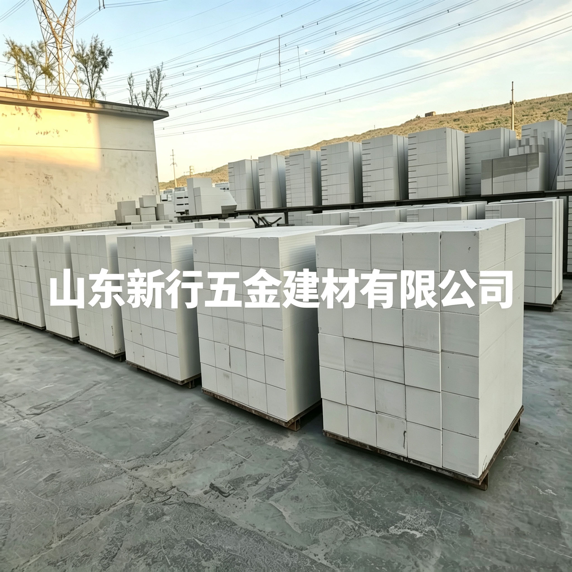 济南蒸压加气混凝土砌块轻质隔墙加气块粉煤灰砌块本地厂家可配送