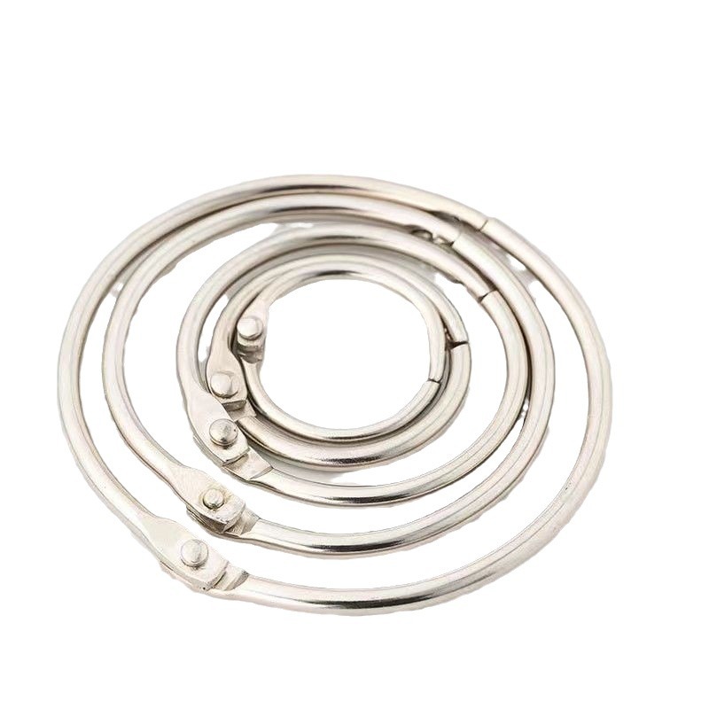 Anillo de hojas sueltas anillo de hierro hebilla de anillo de unión Tarjeta de bricolaje Tarjeta de palabra álbum anillo de unión anillo de bobina anillo de hierro hebilla abierta
