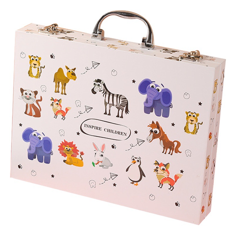 Arte para niños Ilustración multifuncional pintura caja de regalo estudiante marcador a base de agua acuarela pluma pintura al óleo palo pintura traje