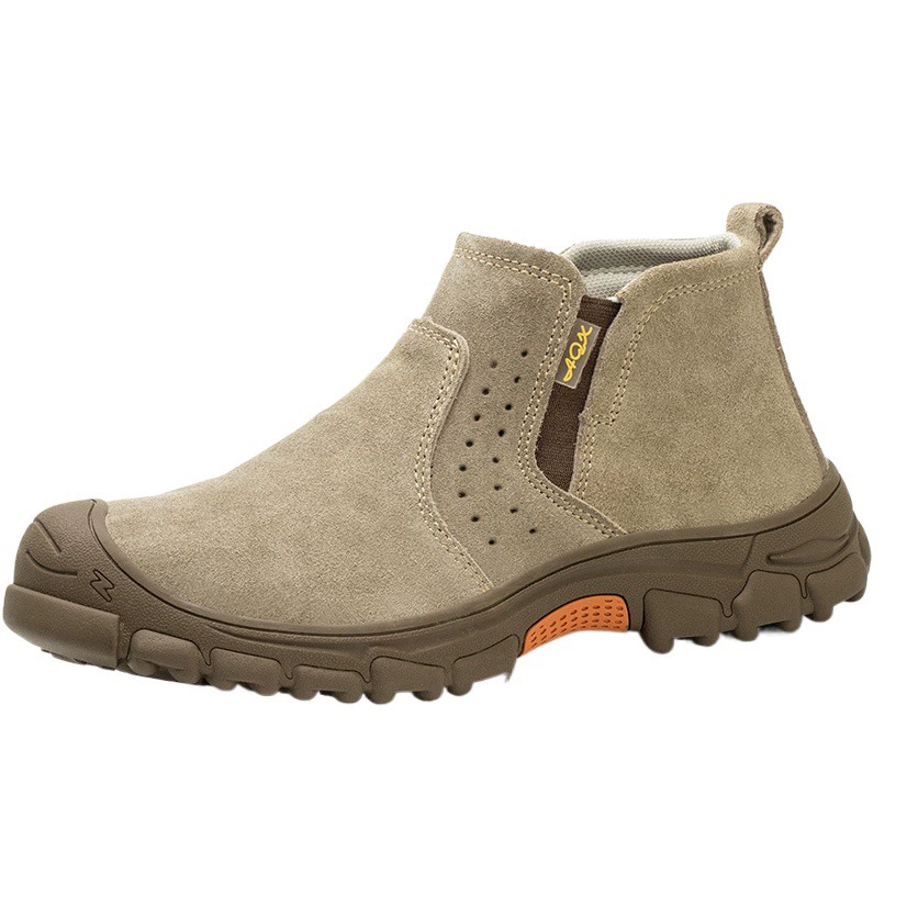 Летняя мужская обувь для охраны труда, дышащая, противоударная, противопрокольная, легкая сварочная, противожарная рабочая обувь для стройплощадок, старая защитная обувь со стальным носком.