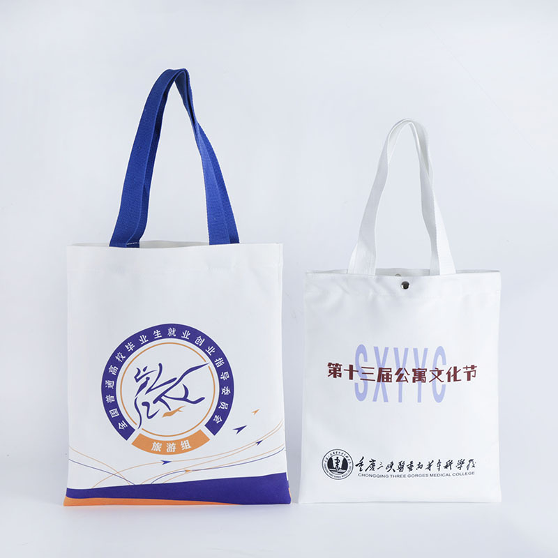 Bolsas de lona personalizadas logotipo de protección ambiental basura clasificación de promoción de protección ambiental portátil bolsa de lona personalizada bolsa de algodón
