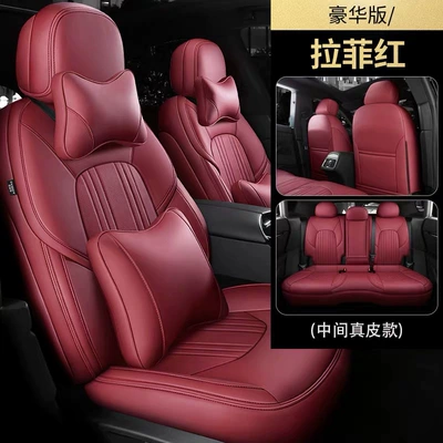 Modelə uyğun (Original) oturacaq örtükləri — Seat Covers - raffi-red-deluxe-edition-five-seater-nappa-leather-full-coverage-for-front-and-rear-rows