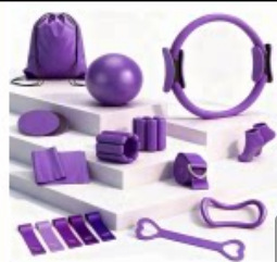 Fabricantes de conjuntos de pilates de forma transfronteriza hombro abierto espalda hermosa correa de resistencia de estiramiento bola de pilates artículos de fitness en el hogar