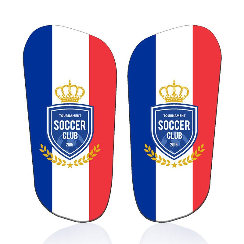 Tablero de piernas de fútbol de transferencia de sublimación 3D 2022 tema de la Copa del Mundo para adultos y niños equipo de protección de fútbol para personalizar