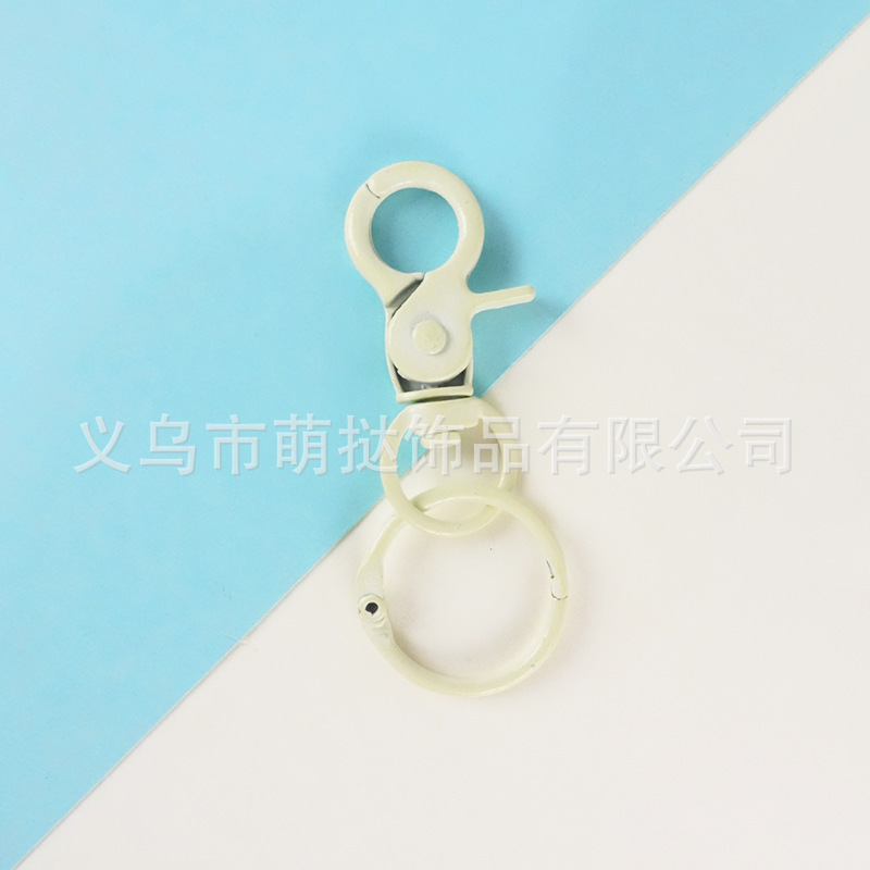彩色金属手工烤漆钳扣钥匙扣卡圈钥匙圈diy玩具饰品首饰配件|undefined