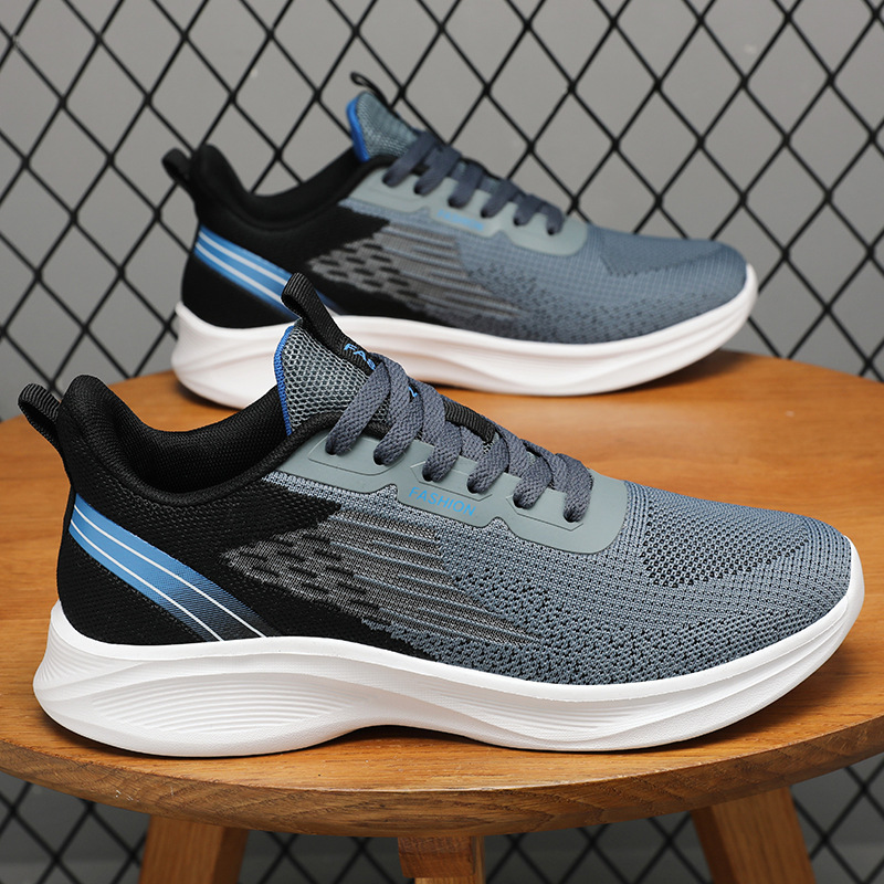 Zapatos zapatos individuales transpirables de malla de primavera para hombres, zapatos deportivos de tendencia de moda, zapatos casuales simples y versátiles, zapatos de hombre transfronterizos