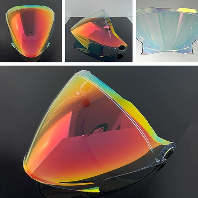 Half Helmet Color-Changing Motorcycle Helmet | Dəbilqə (Kaska) aksesuarları - aurora-red