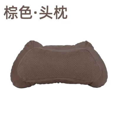 Maybach-style Car Seat Pillow, Four-season – Headrest - calf-horn-headrest-brown-single-pack